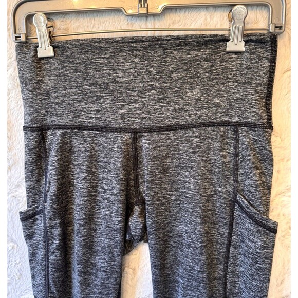 Aerie Chill Play Move Leggings Size M Dark Gray Square Front Pockets Loungewear - Picture 4 of 13